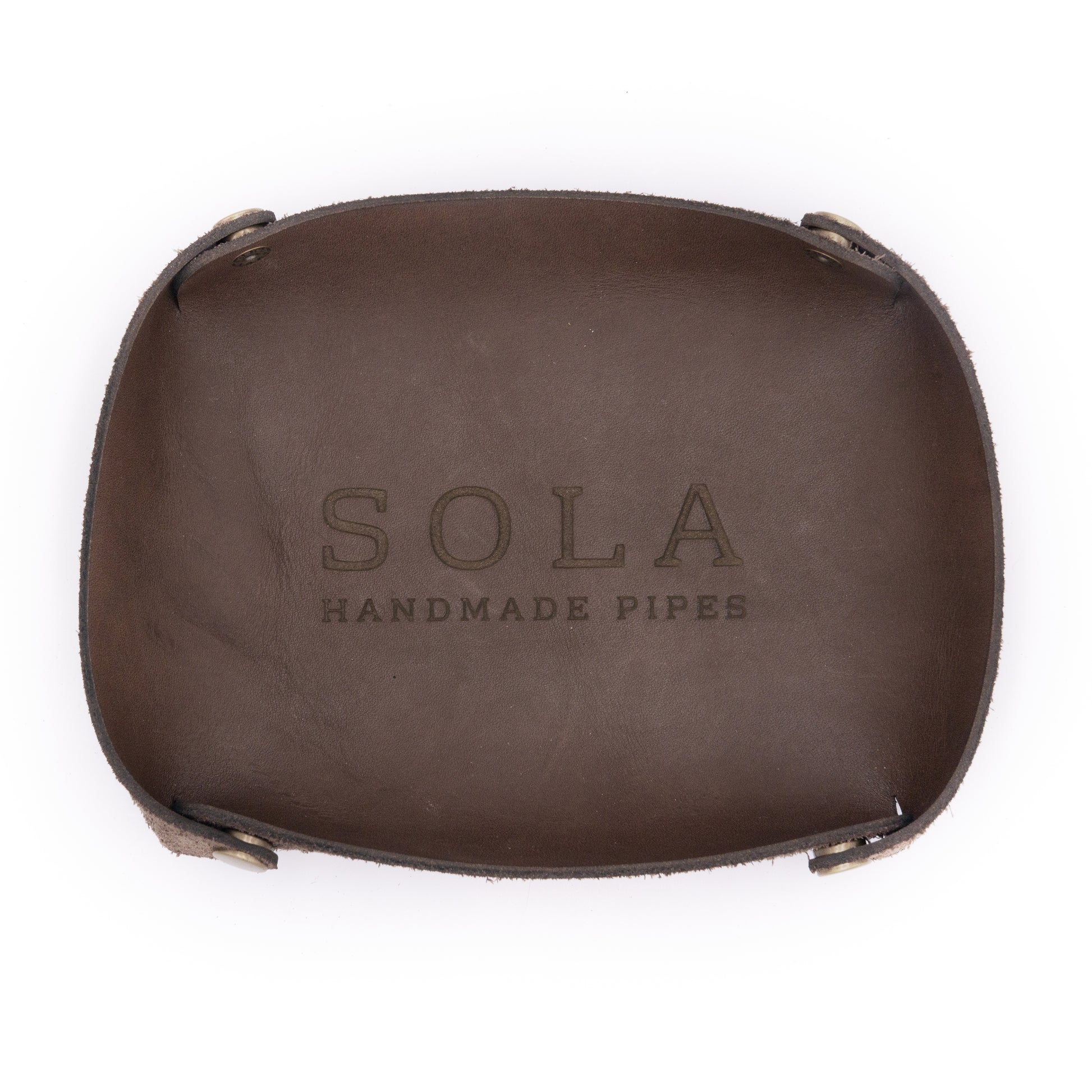 leather pipe tobacco tray Roll Minimalist Organizer for Pipe Smokers | Light Brown (Cognac) pipe cleaners Cognac Leather Tobacco Pipe Roll